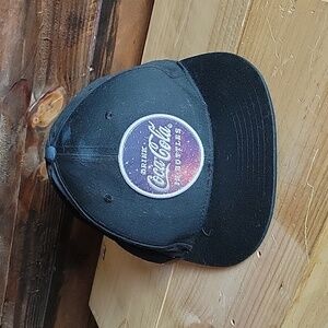 Black Coca-Cola Baseball Hat Unisex Drink Coke Patch